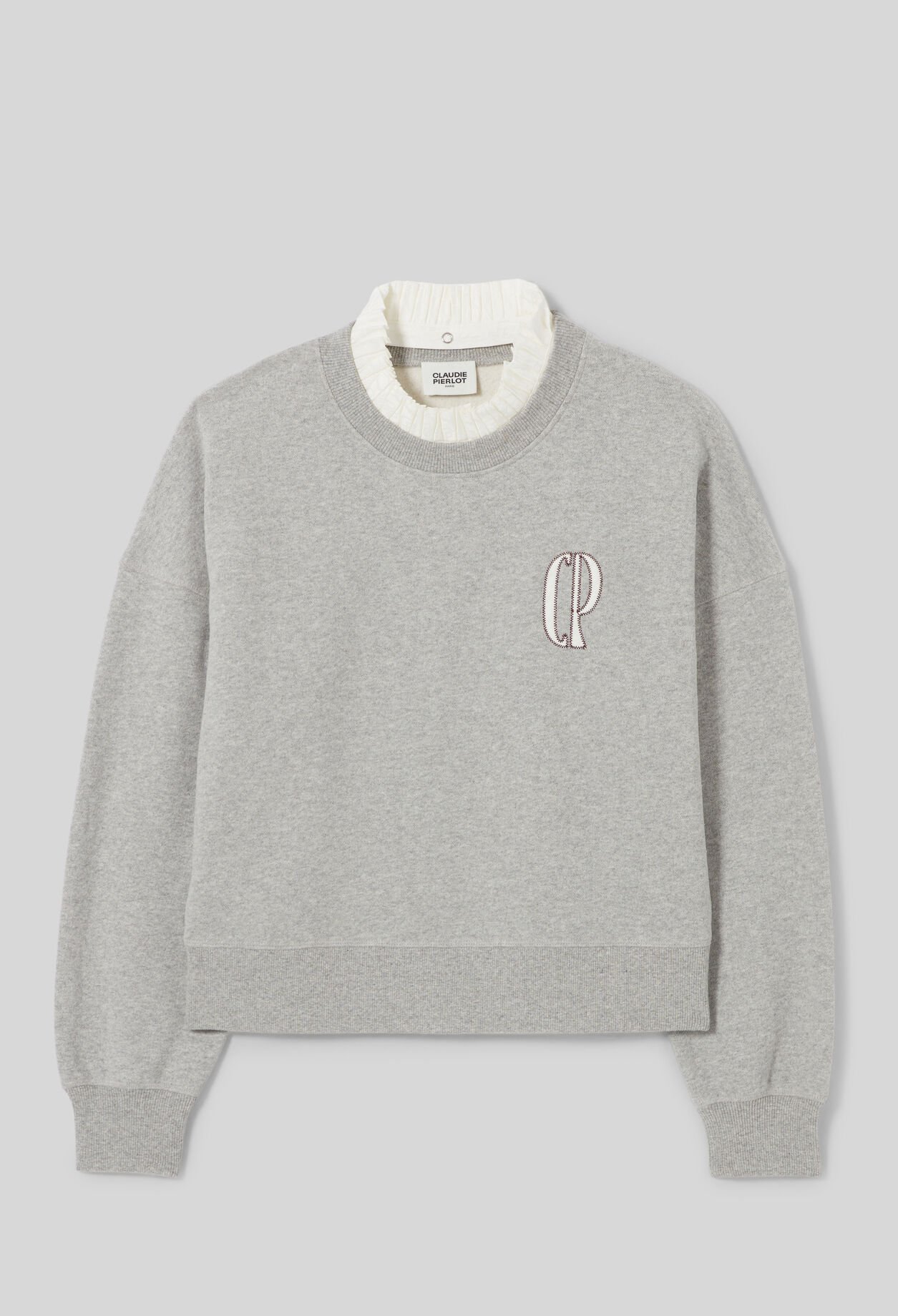 Sweatshirt col victorien