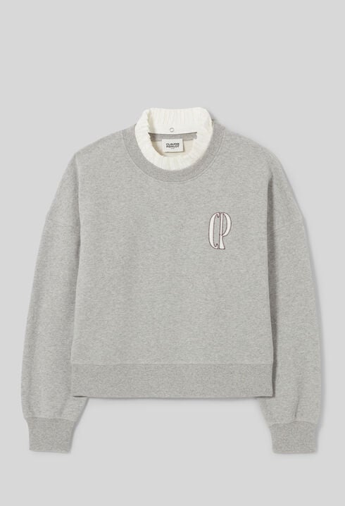 Sweatshirt col victorien