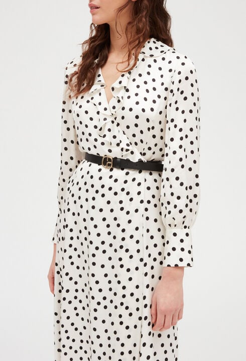 Robe midi pois