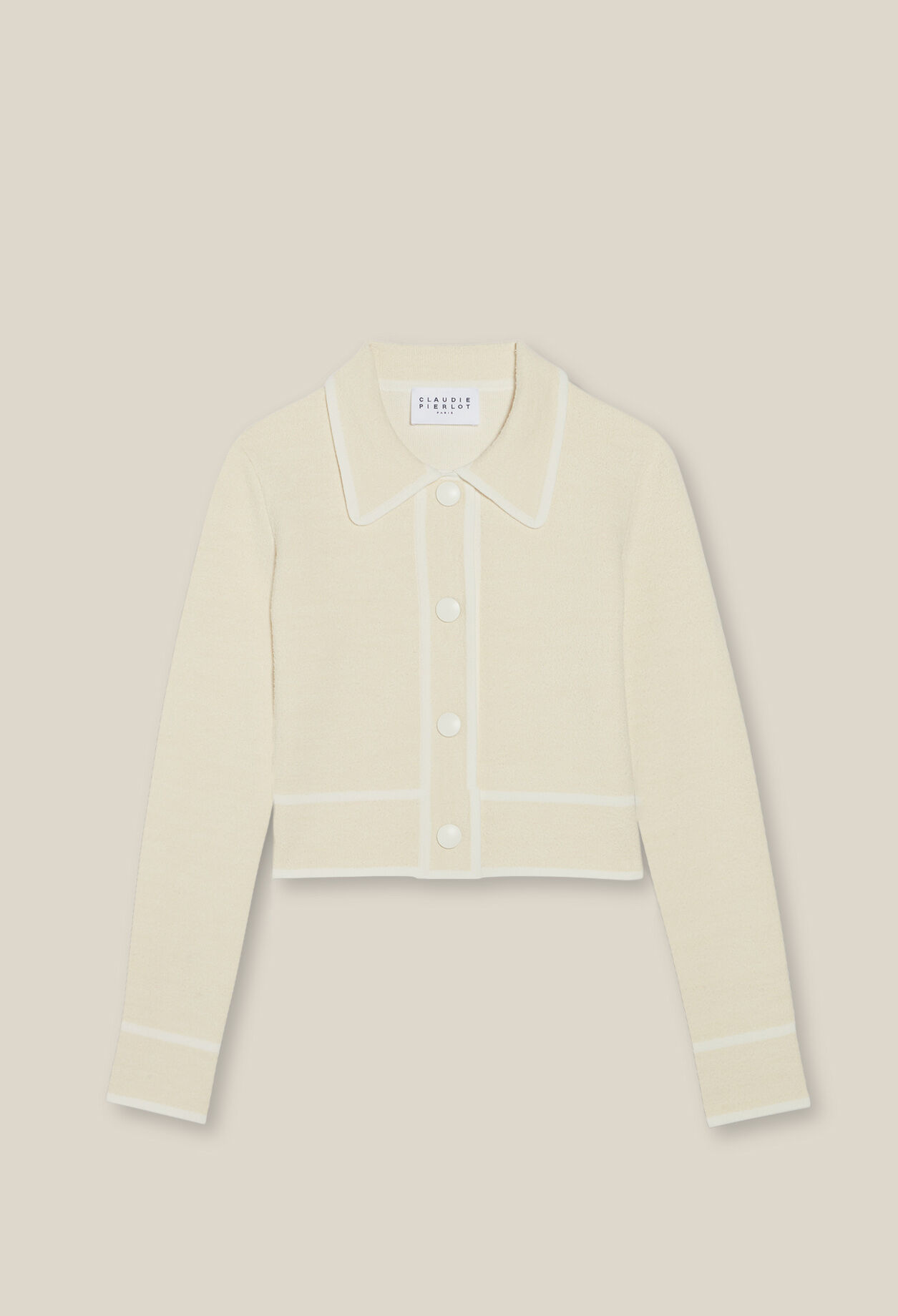 Cardigan court chiné