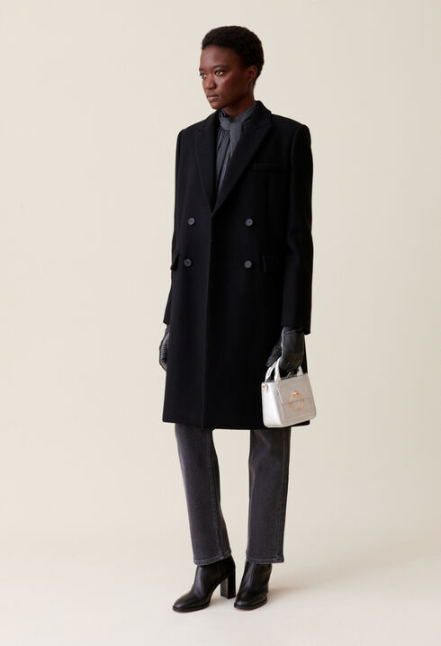 Manteau droit mi-long