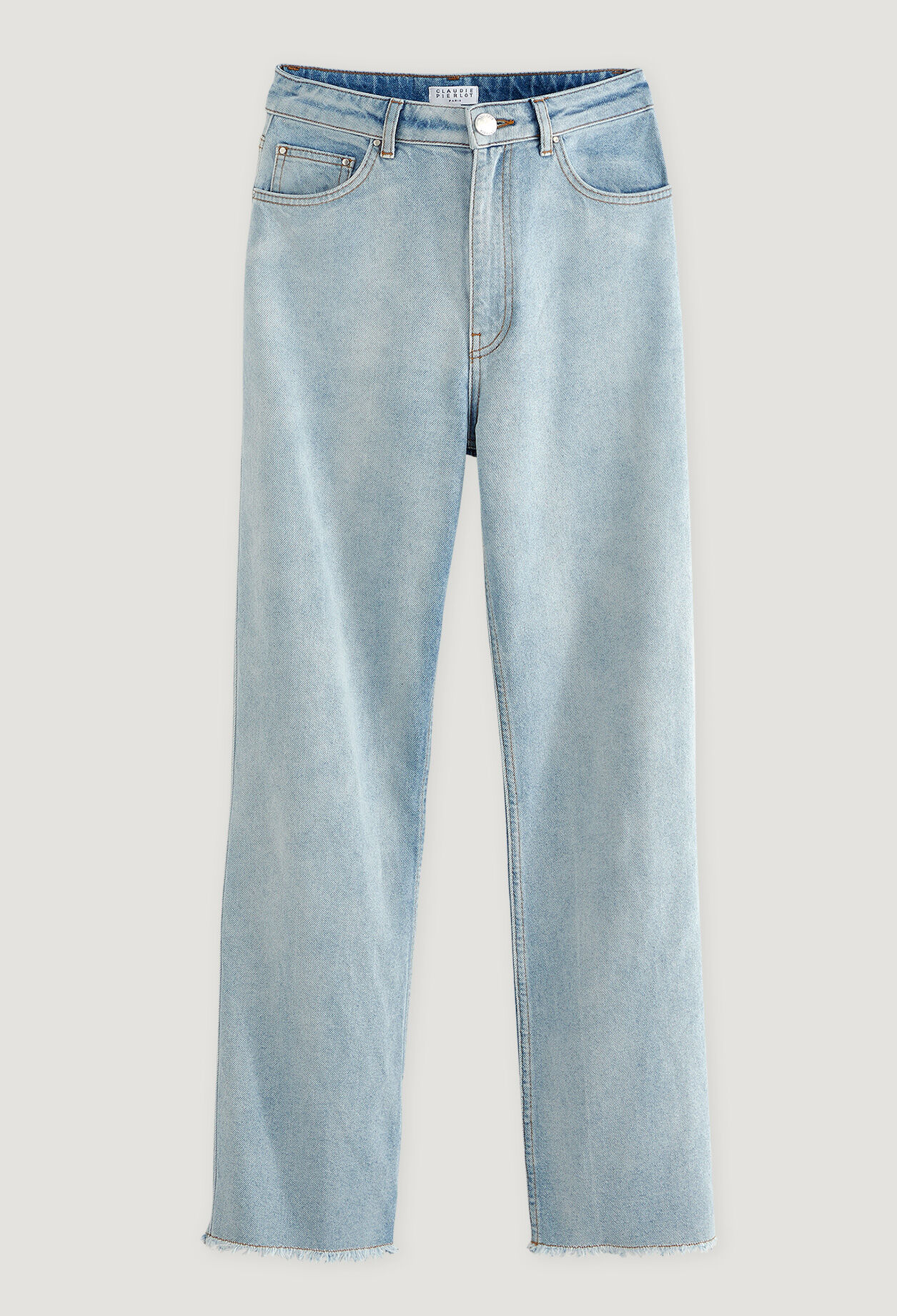 Jean taille haute bleu clair