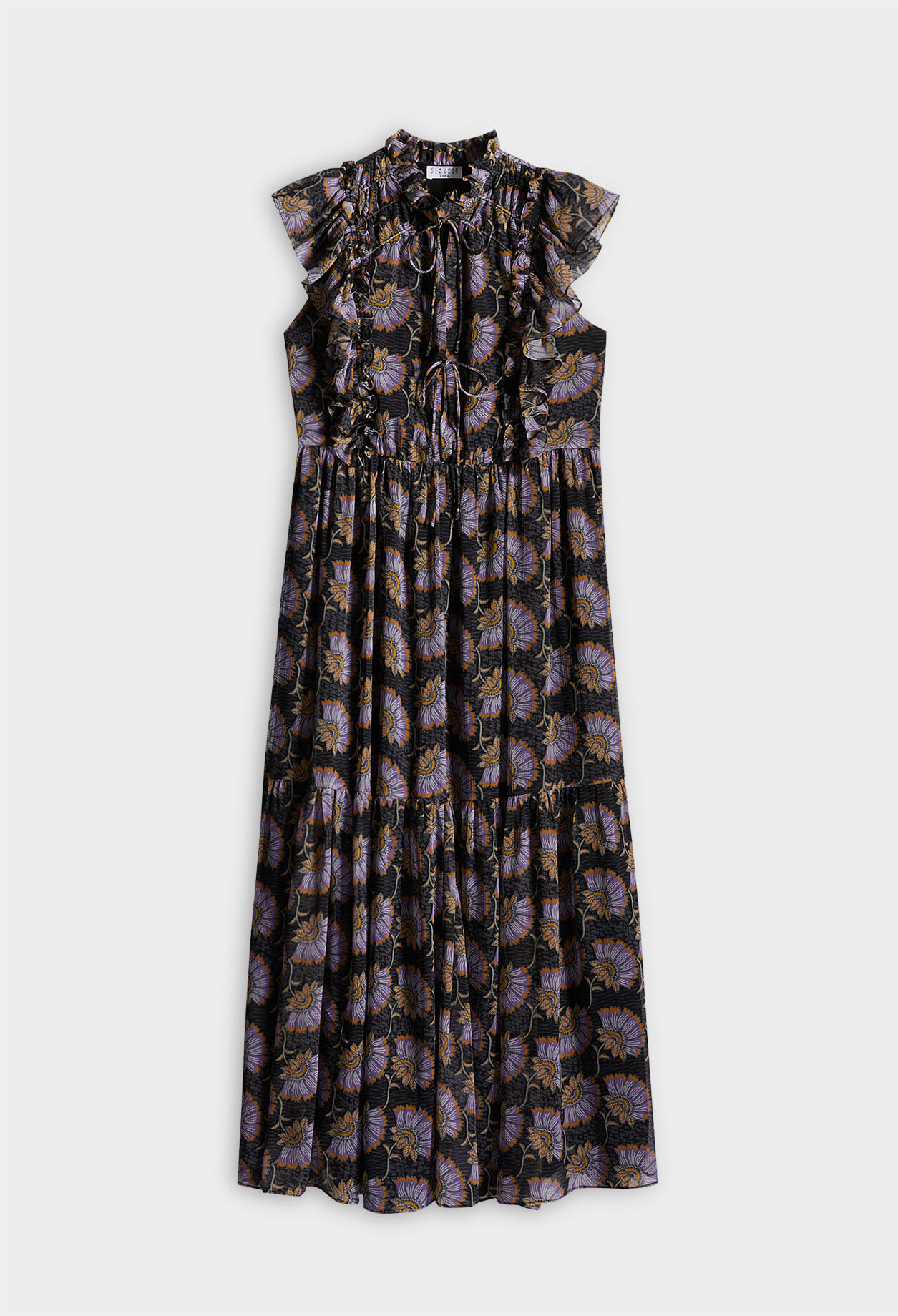 Long ruffled dress