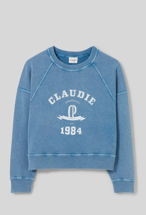 Washed cotton sweatshirt