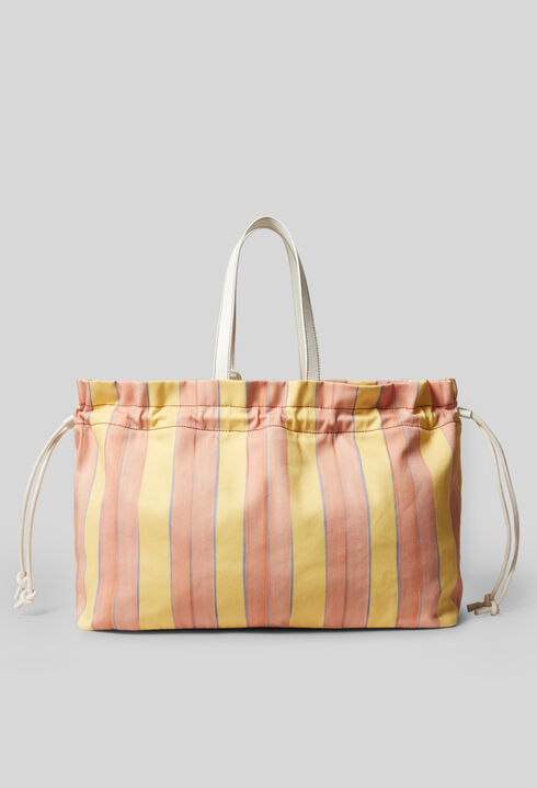 Large Striped Tote Bag
