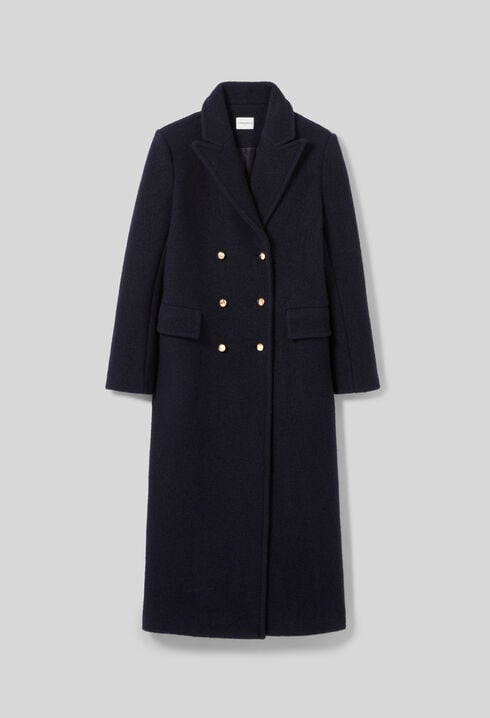 Manteau long droit