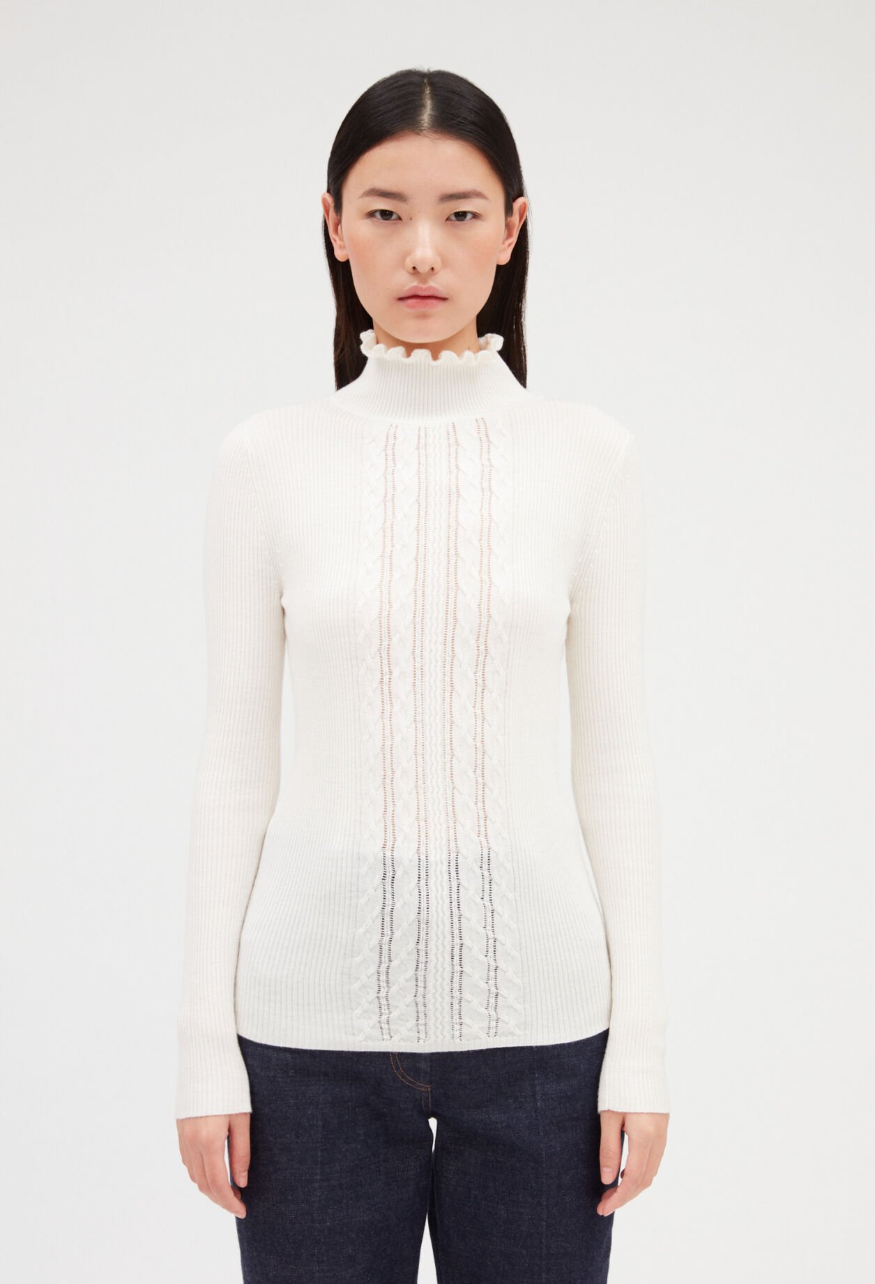 Fine-knit jumper