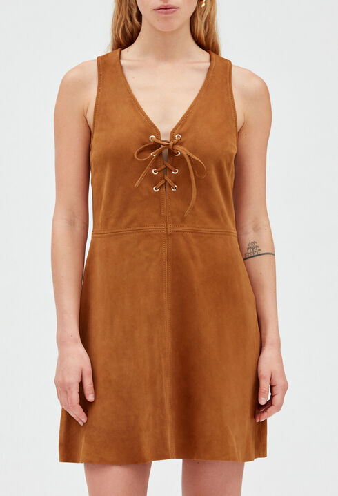 Suede dress