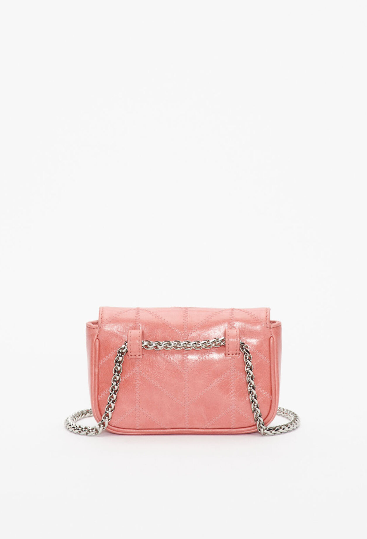 Pochette blanche cuir verni