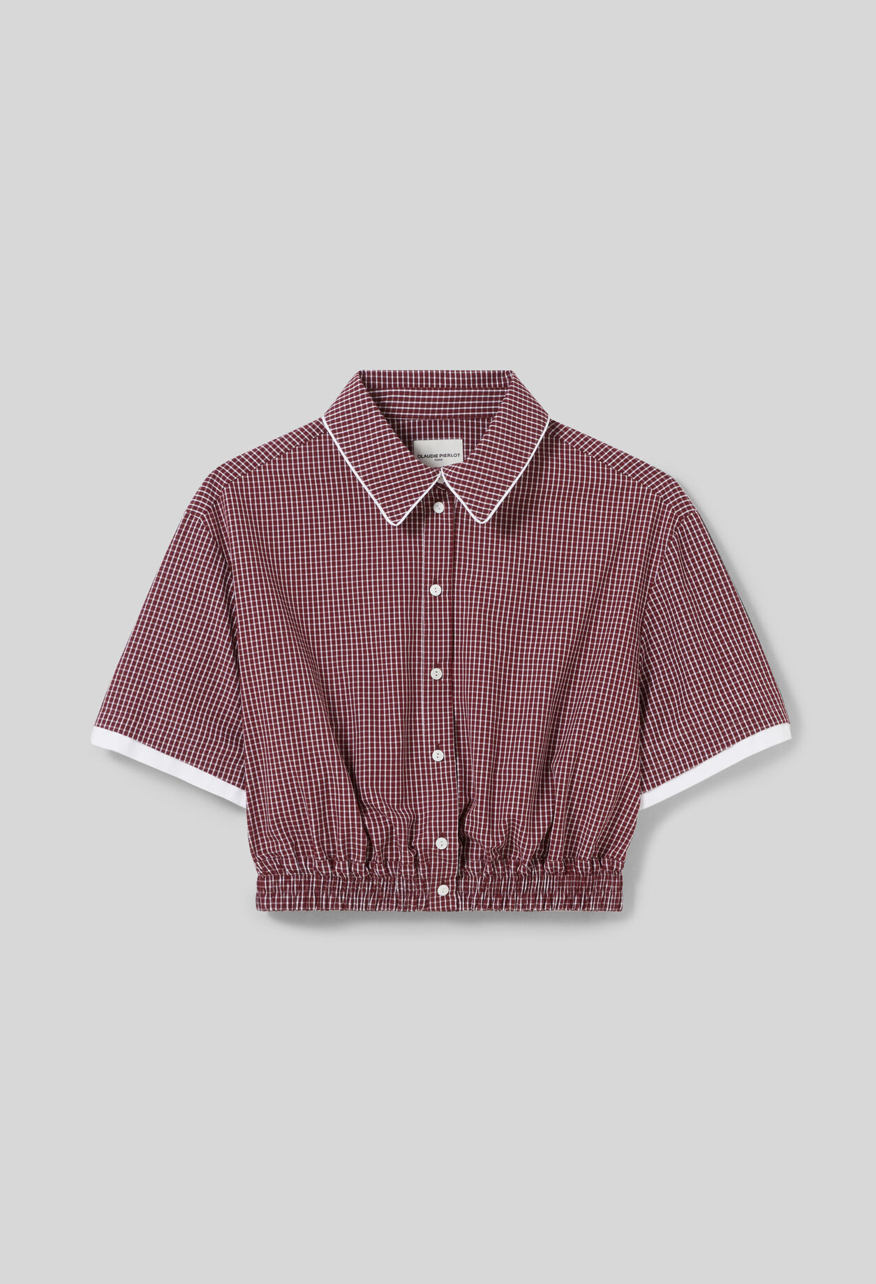 Chemise courte carreaux
