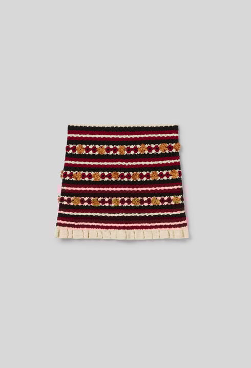 Jupe courte crochet