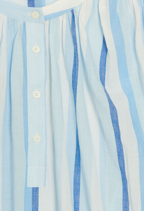 Blue striped blouse