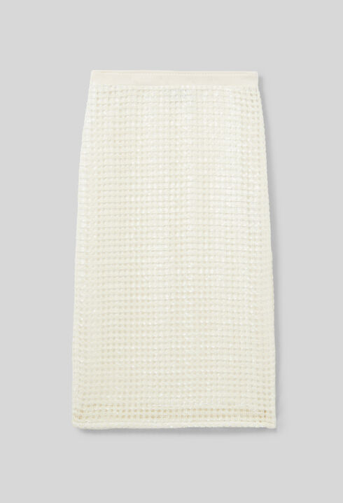Jupe mi-longue crochet