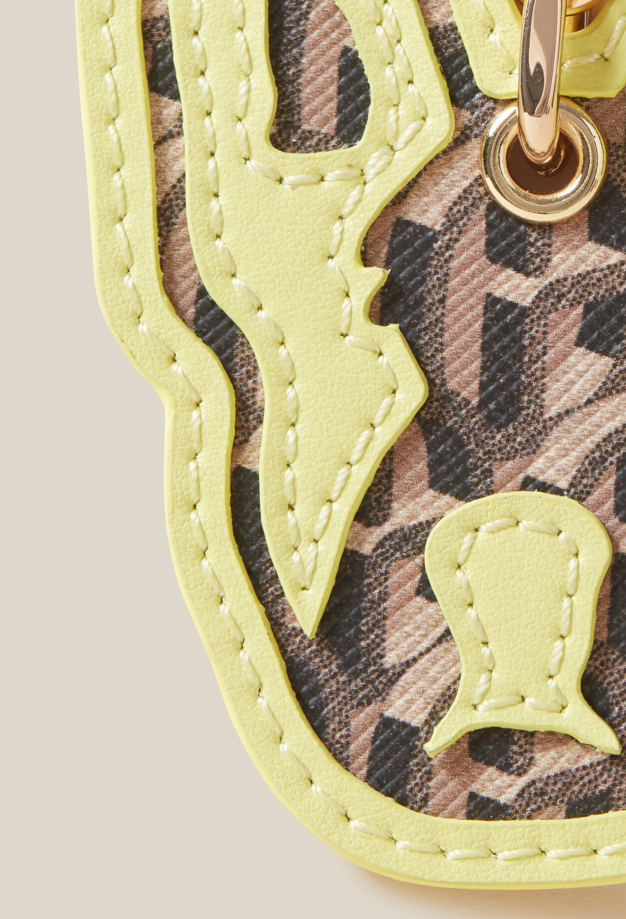 Jean Toto two-tone keyring