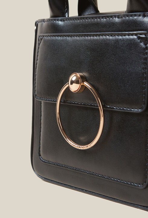 Mini sac Anouck cuir lisse chaîne