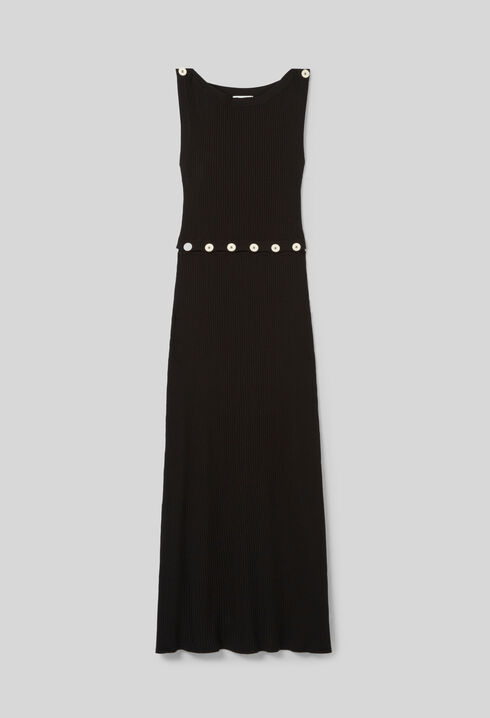 Robe mi-longue en maille