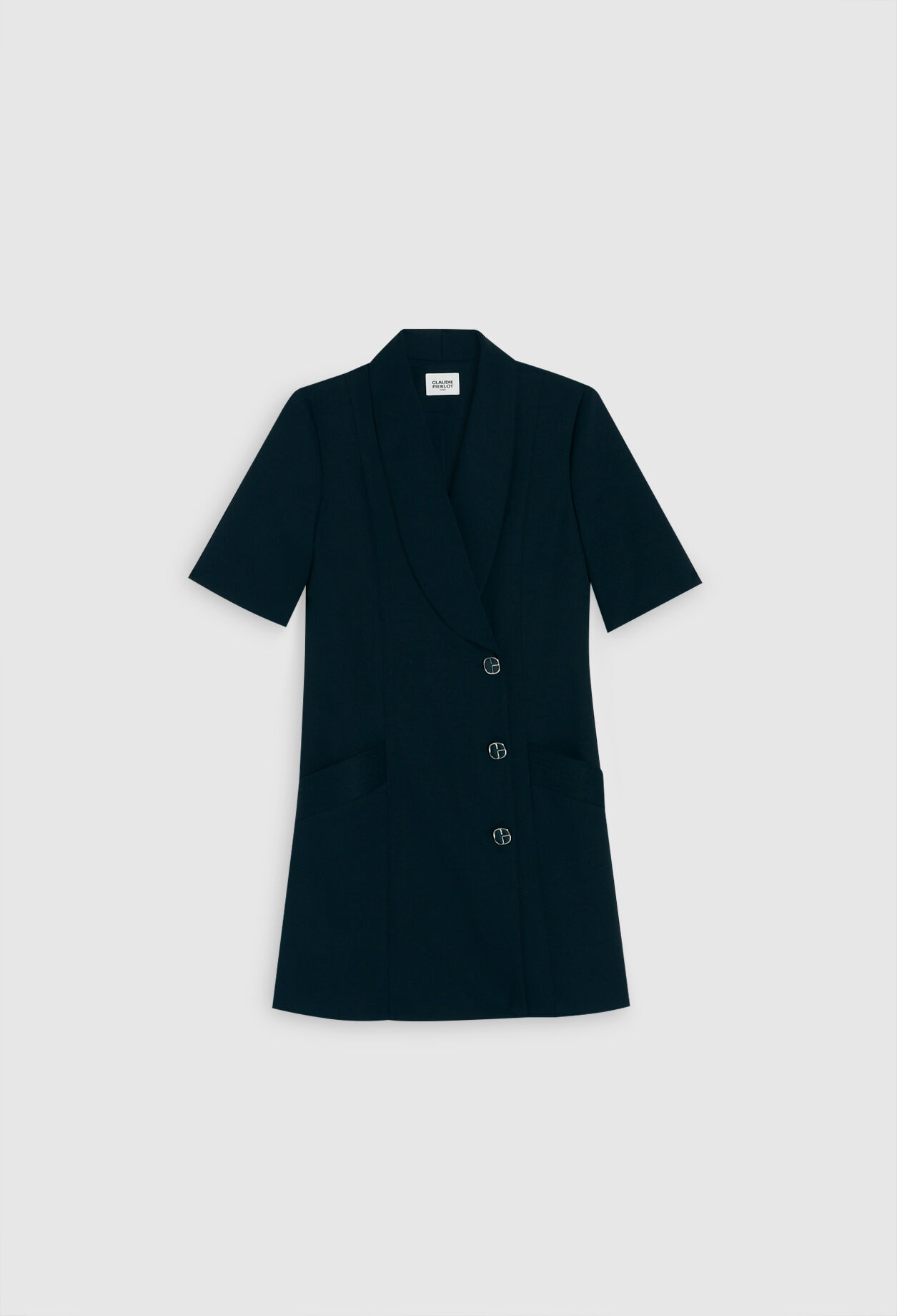 Navy wrap dress