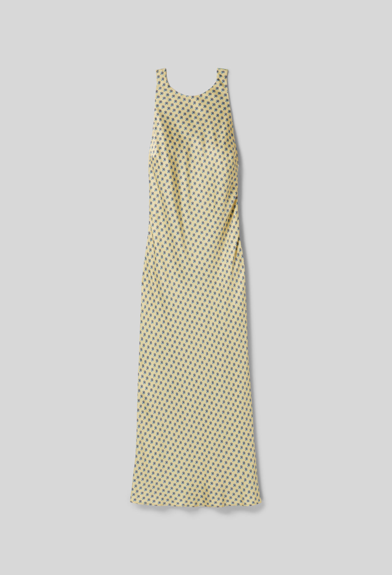 Robe longue satinée