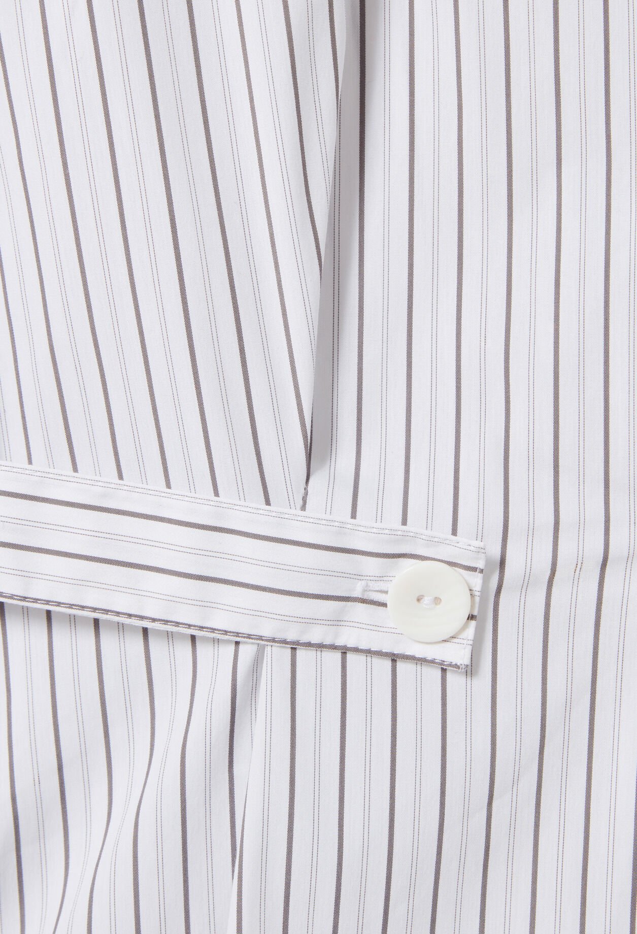 Striped poplin shirt