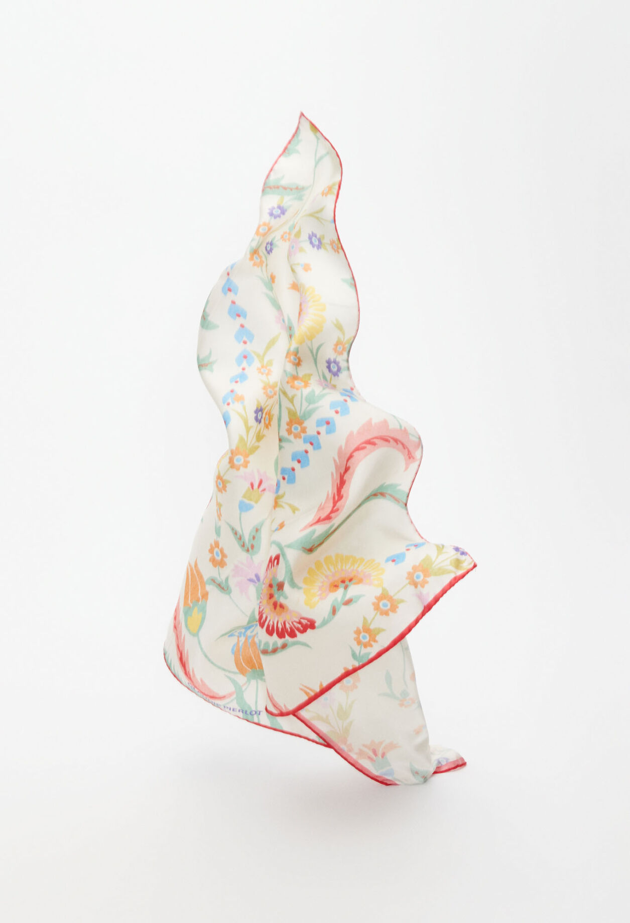 Square silk scarf