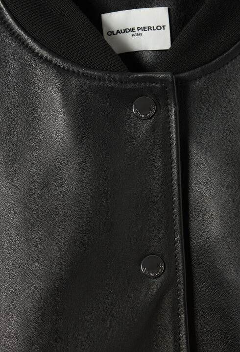 Jean Toto Leather Bomber