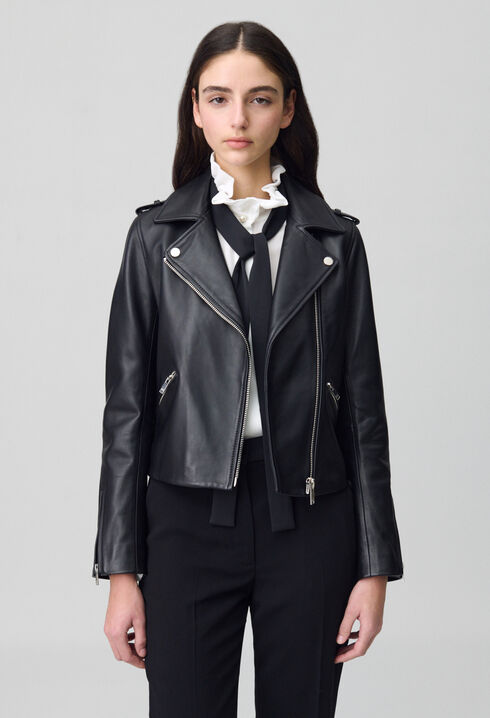 Smooth leather jacket 