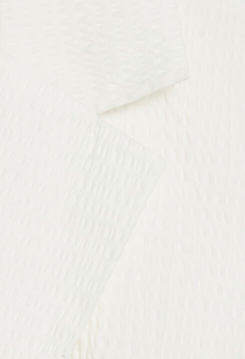 Veste tailleur cintrée blanche