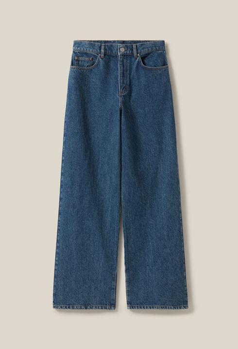 Jean Michel baggy denim foncé