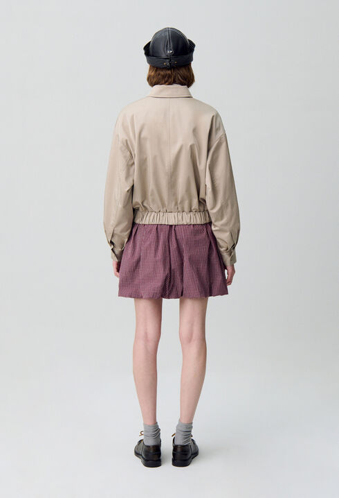 Blouson oversize zippé