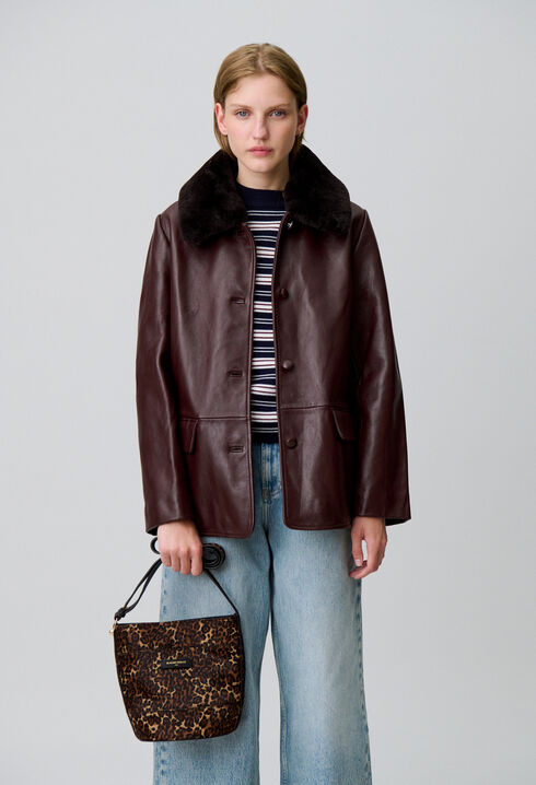 Sac seau Solveig léopard
