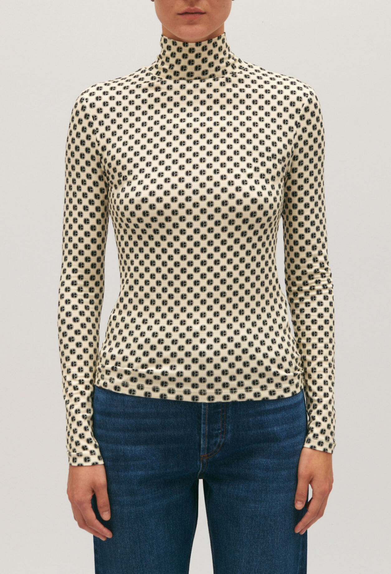 Pull imprimé monogramme CP