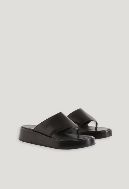 Sandales cuir noir