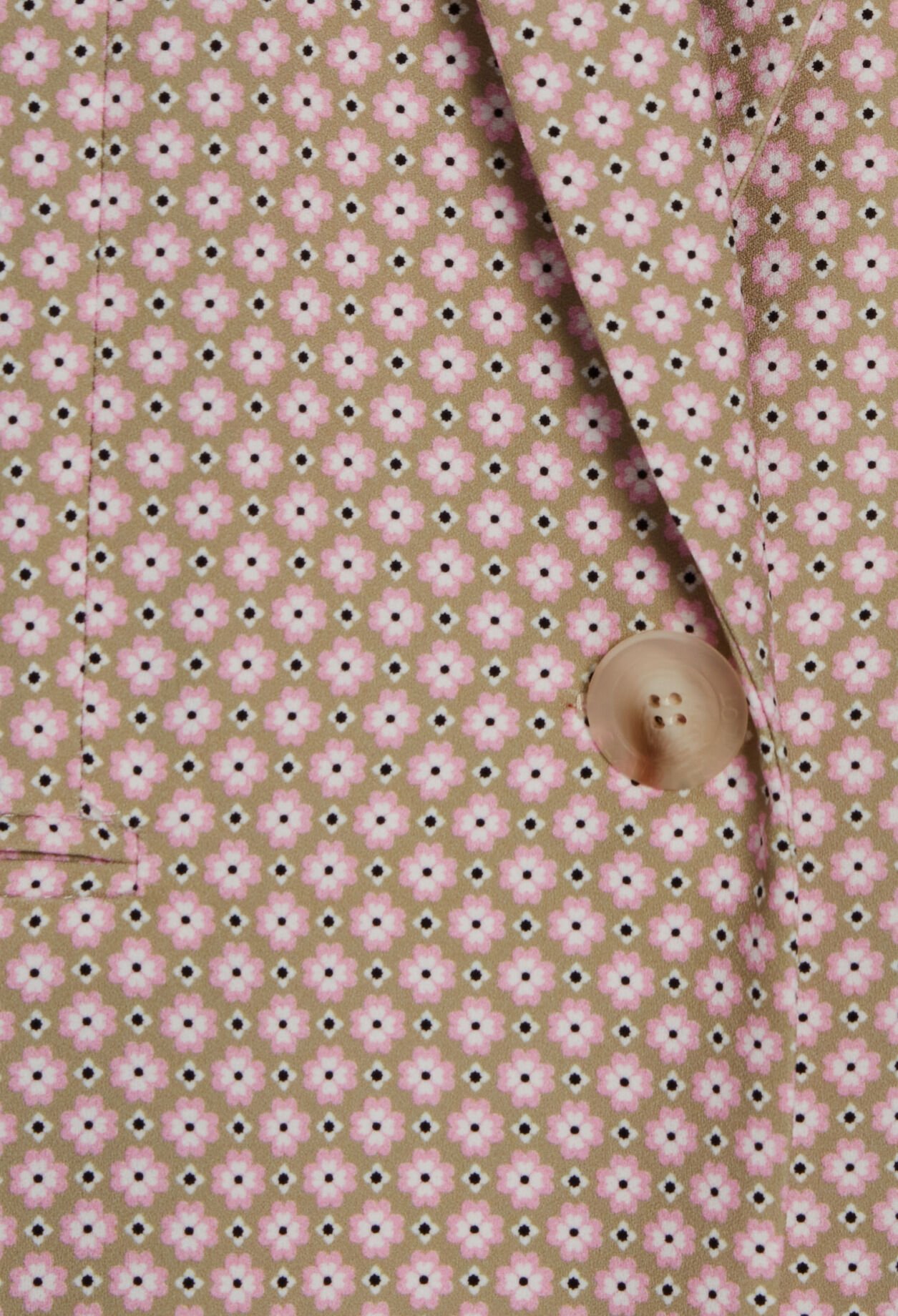 Veste tailleur imprimé rose