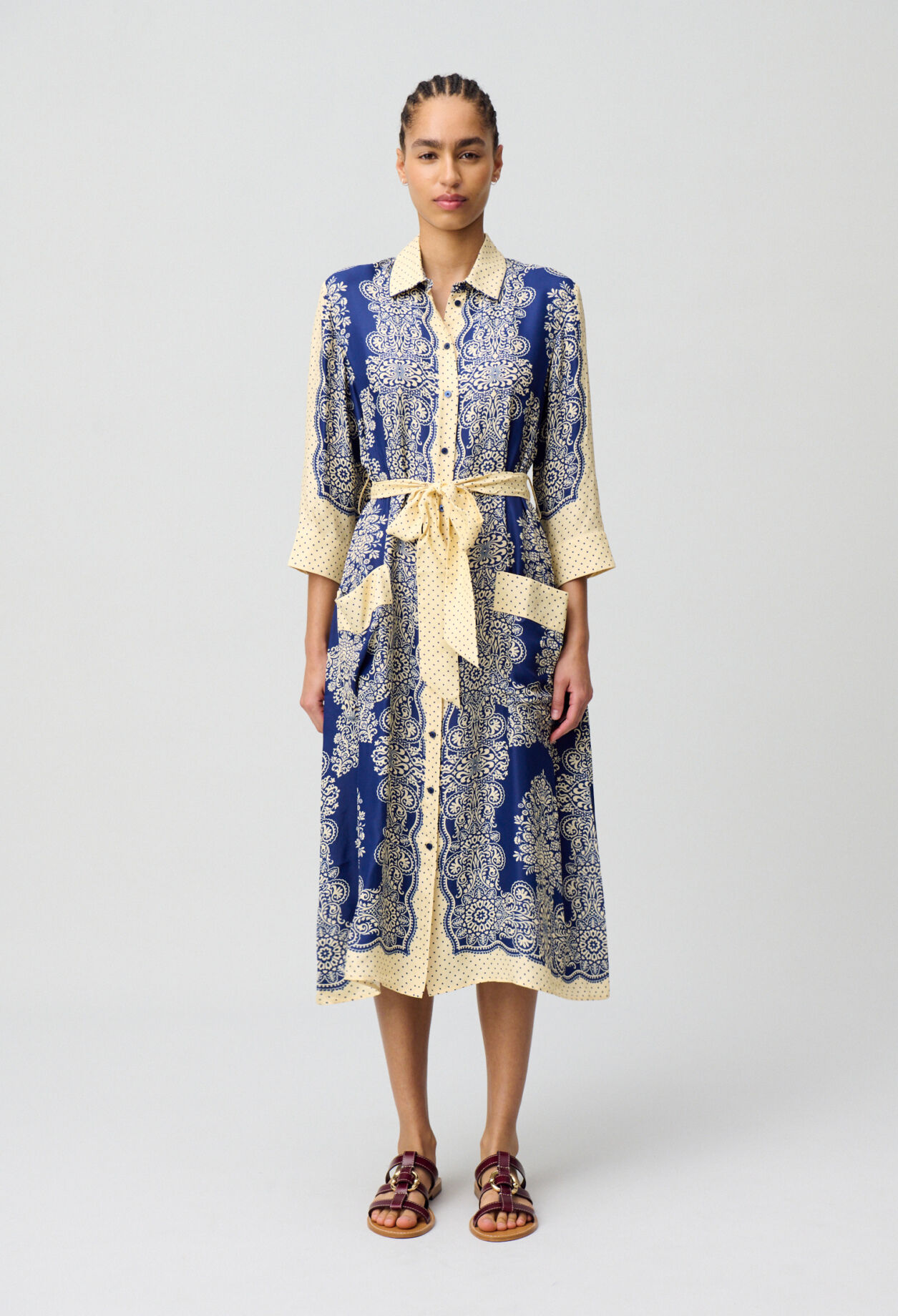 Robe longue imprimée