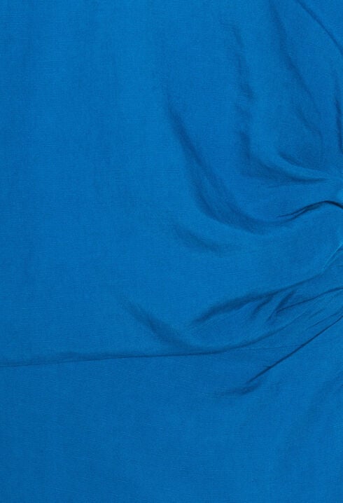 Blue asymmetric midi dress