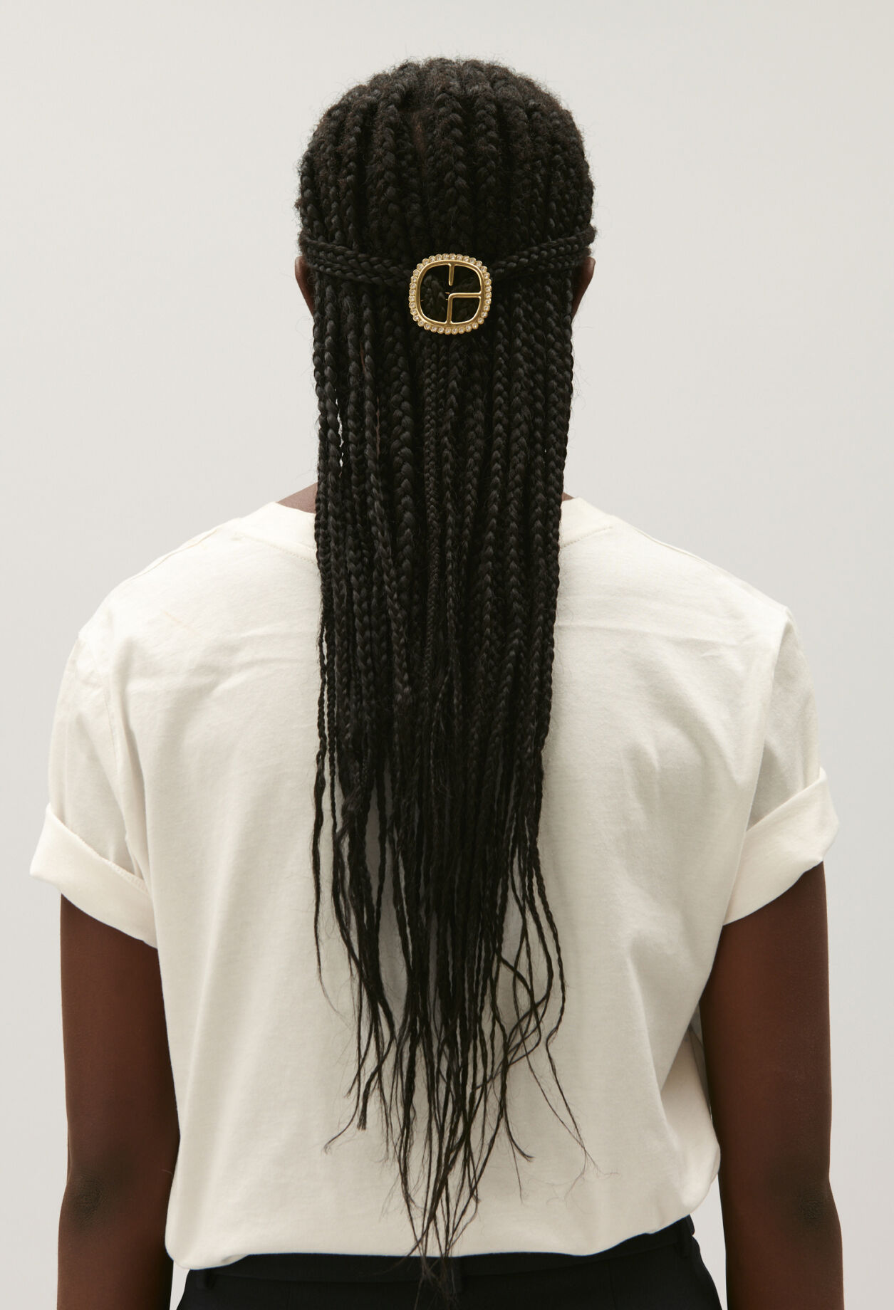 Barette cheveux laiton doré