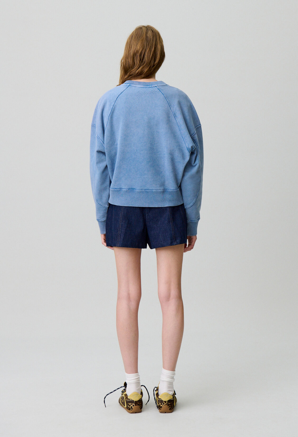 Washed cotton sweatshirt