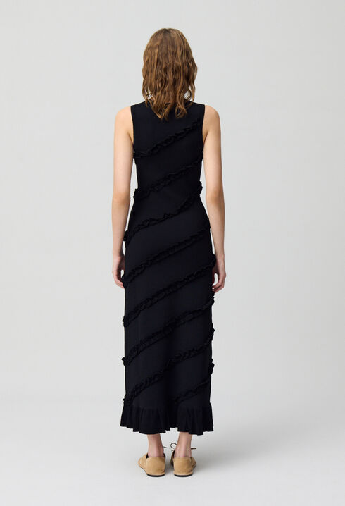 Robe longue fine maille