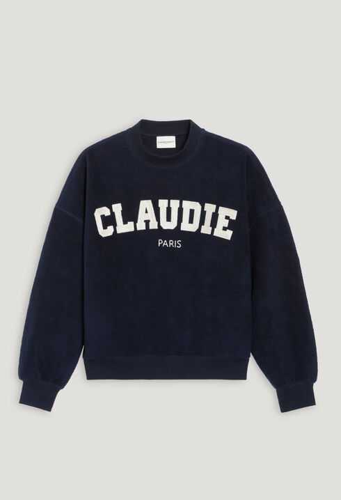 Navy fleece sweatshirt