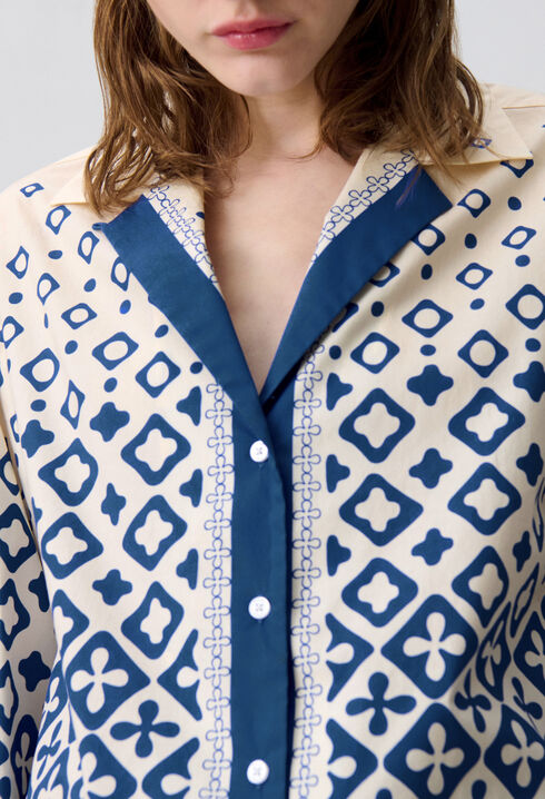 Chemise fluide imprimée