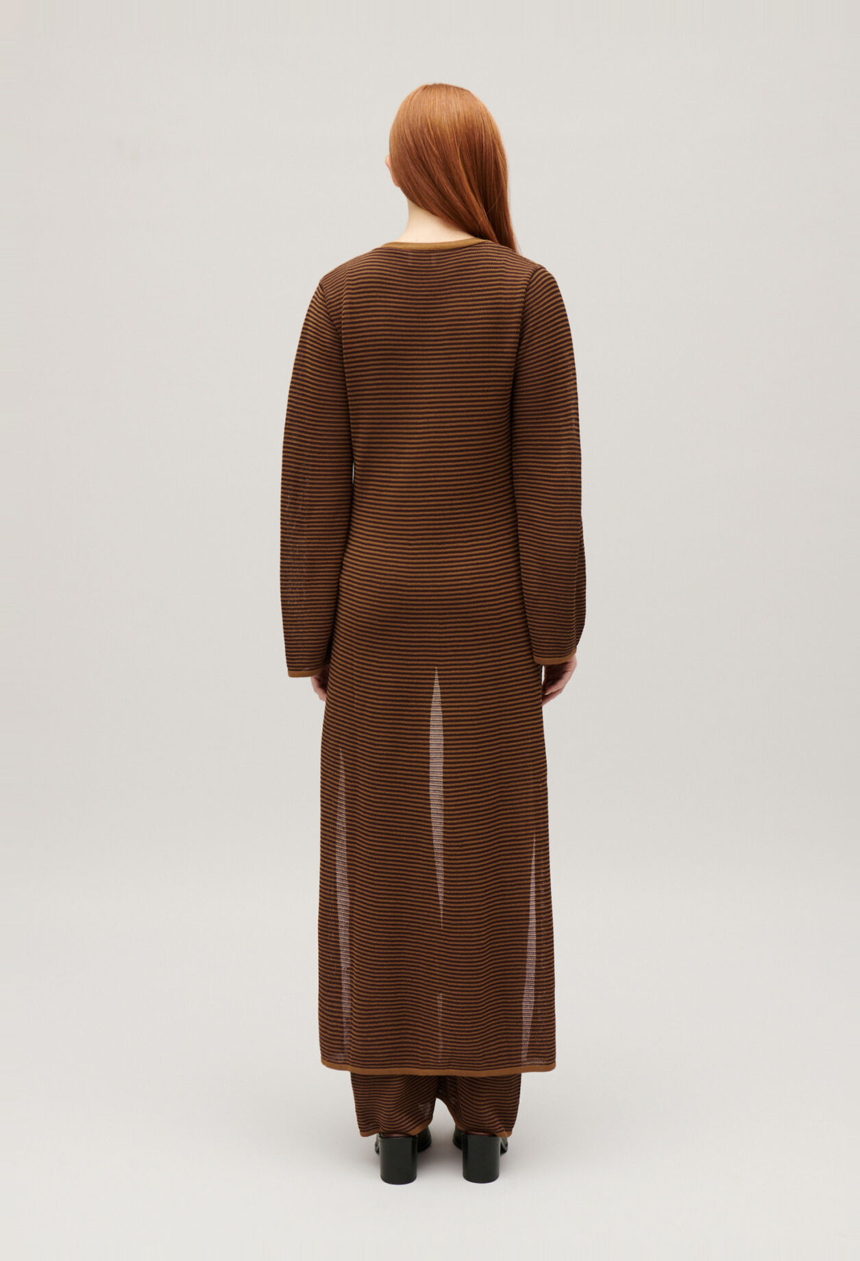Long brown cardigan