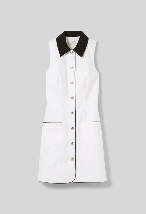 Robe courte sans manches