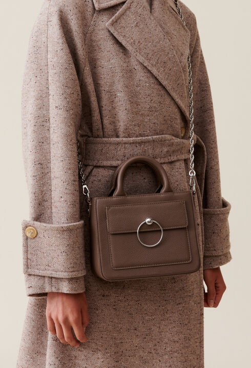 Sac Anouck cuir grainé chaîne
