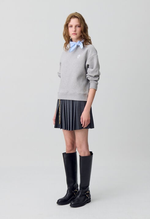 Sweatshirt col foulard