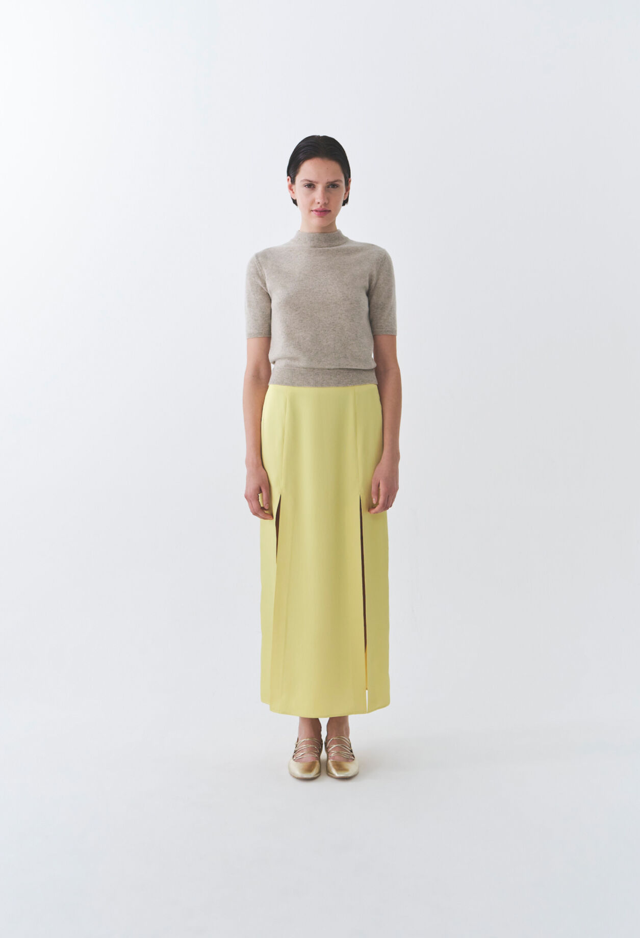 Flowy Pleated Maxi Skirt