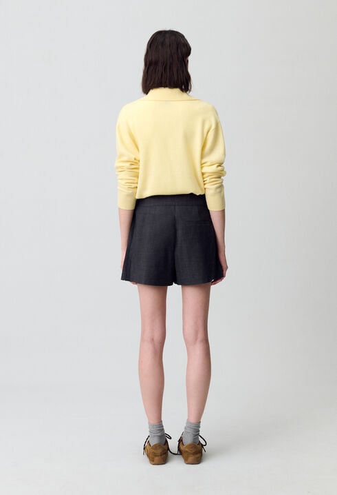 Short large à plis