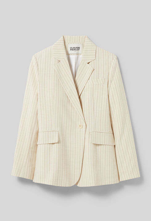 Veste tailleur à rayures