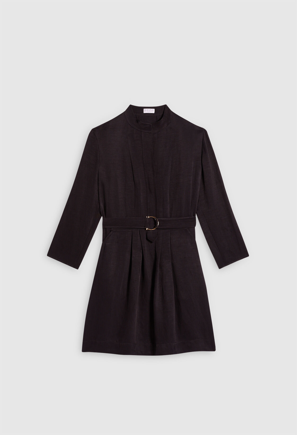 Robe midi ceinturée
