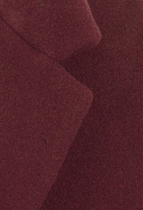 Mid-length wool blend coat