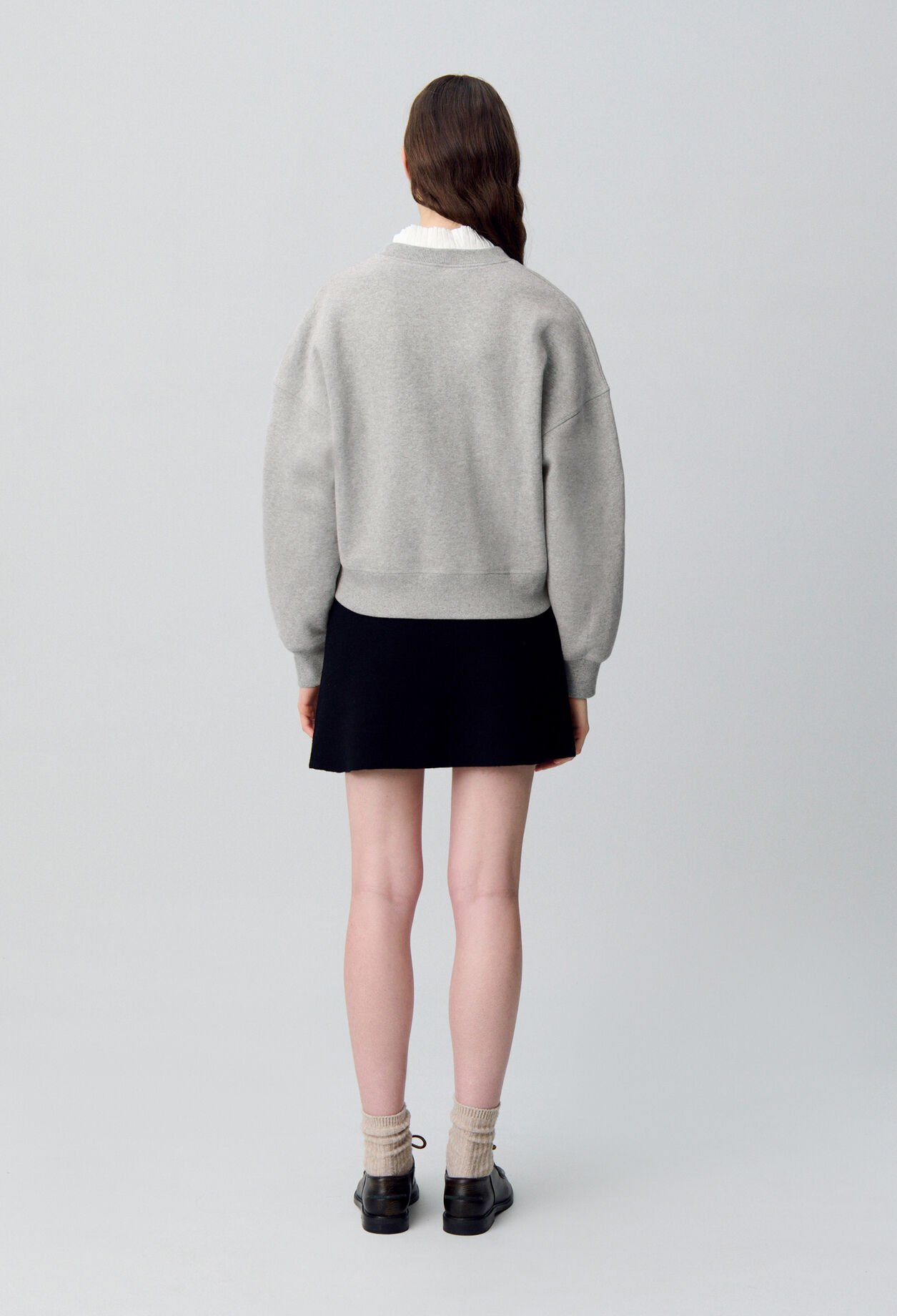 Sweatshirt col victorien